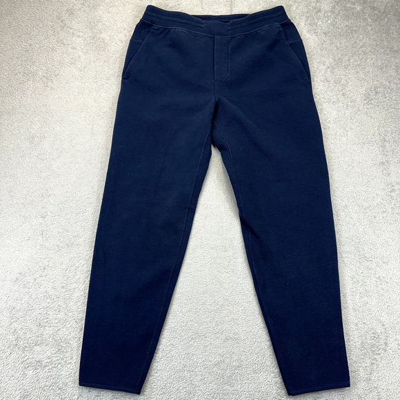 Lululemon Pants Mens Size Large Blue Textured Spacer Classic Tapered Jogger - Picture 1 of 8